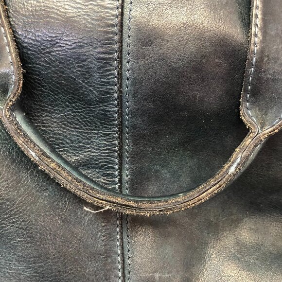 Blue Leather Shoulder Bag - Picture 14 of 16